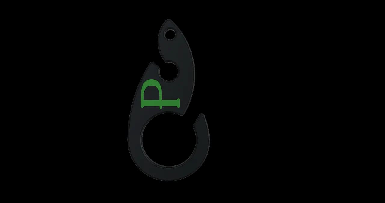 Doggy Bag Hook Black / Bambu Green