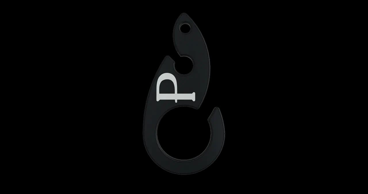 Doggy Bag Hook Black / Ivory White