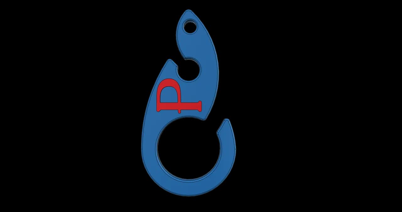 Doggy Bag Hook Cyan / Red