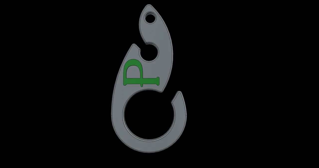 Doggy Bag Hook Gray / Bambu Green