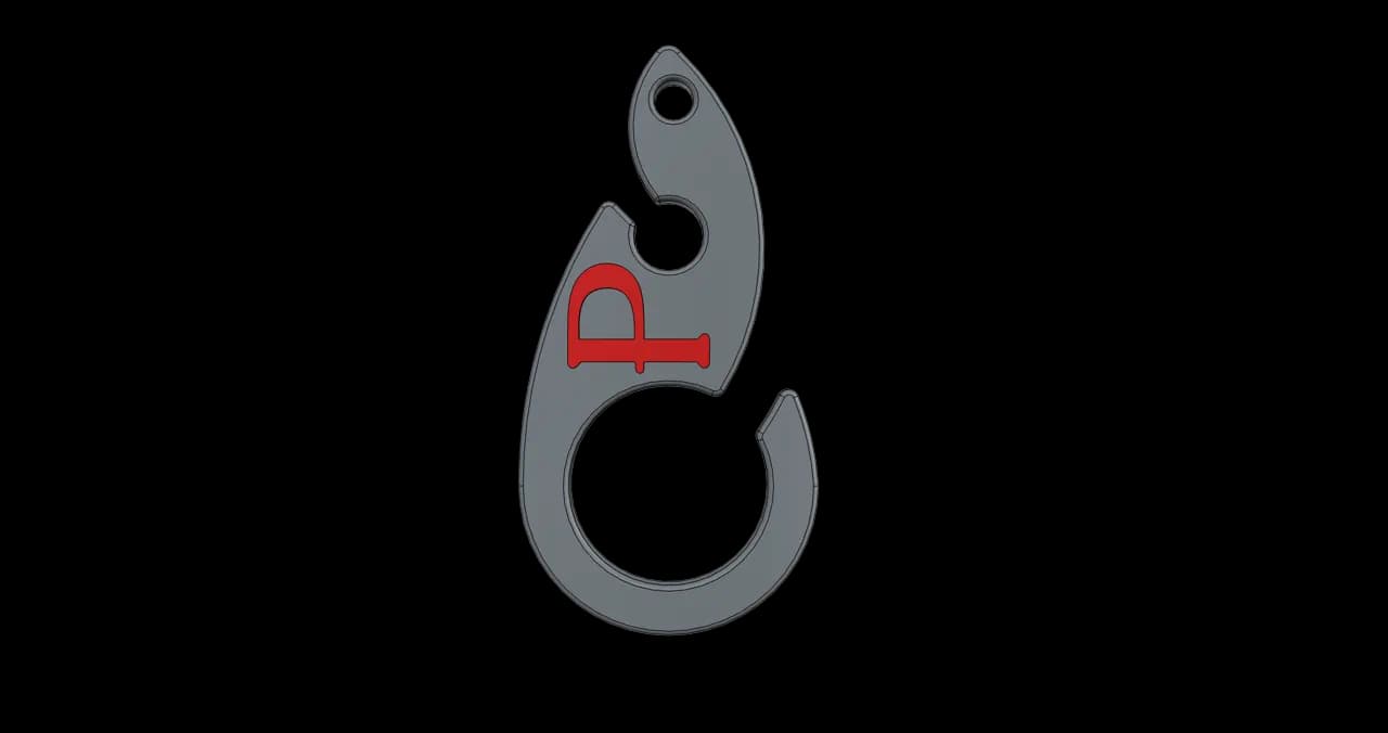 Doggy Bag Hook Gray / Red