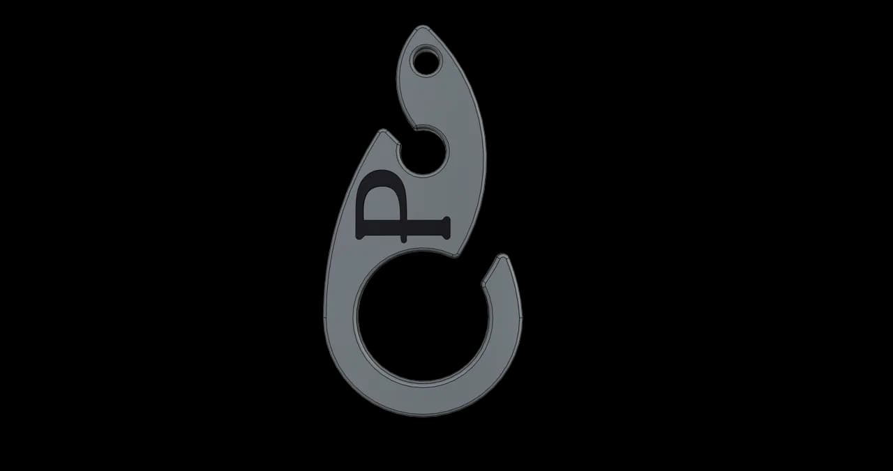 Doggy Bag Hook Gray / Black
