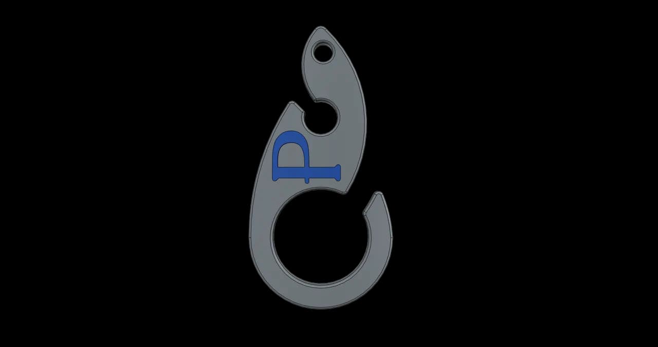 Doggy Bag Hook Gray / Cyan